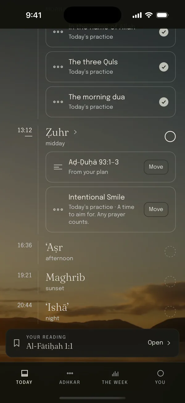 SIRA: Today at Ẓuhr, with today’s practice